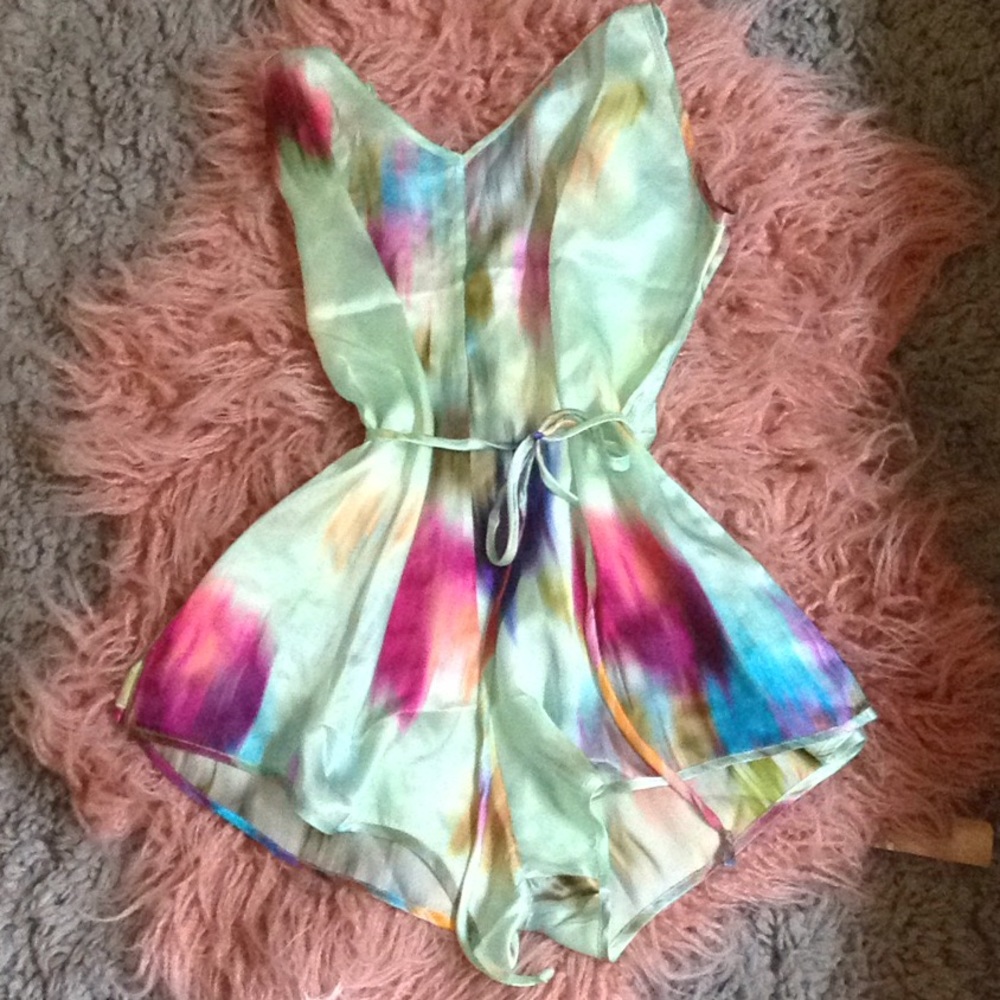 Naked princess silk romper